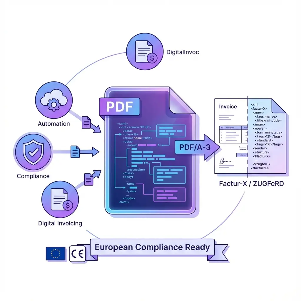 Factur-X Compatible PDF Generation